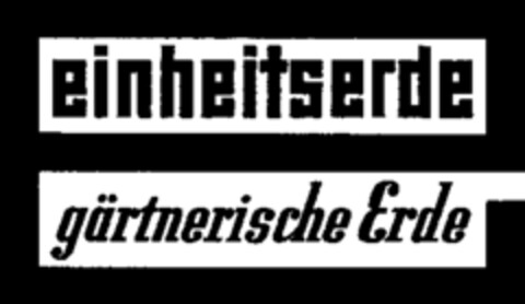 einheitserde gärtnerische Erde Logo (WIPO, 18.12.1978)