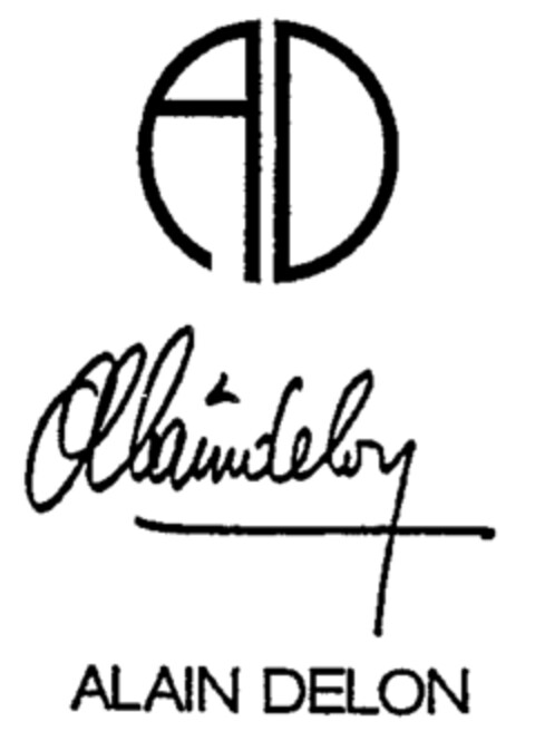 AD ALAIN DELON Logo (WIPO, 21.10.1987)