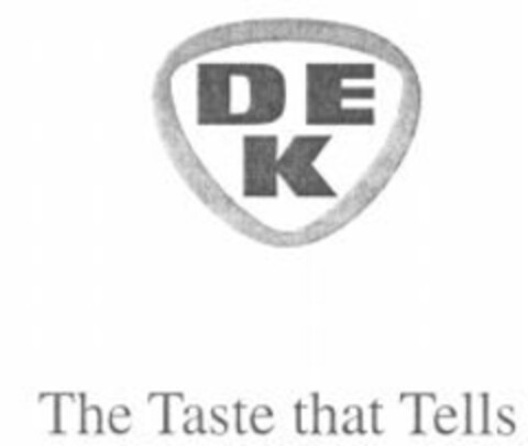 DEK The Taste that Tells Logo (WIPO, 02/05/2007)