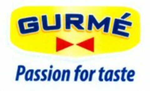 GURMÉ Passion for taste Logo (WIPO, 21.07.2010)