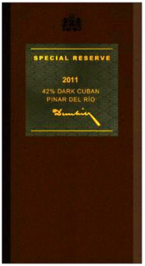 SPECIAL RESERVE 2011 42% DARK CUBAN PINAR DEL RIO Dunhill Logo (WIPO, 12/31/2012)