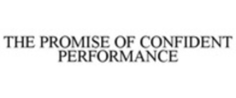 THE PROMISE OF CONFIDENT PERFORMANCE Logo (WIPO, 09/13/2013)