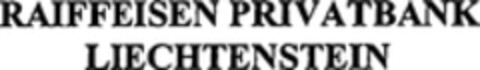 RAIFFEISEN PRIVATBANK LIECHTENSTEIN Logo (WIPO, 12/22/2009)