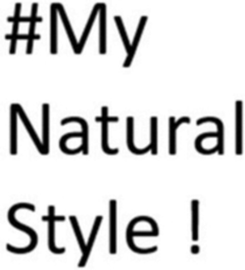 #My Natural Style ! Logo (WIPO, 06/14/2018)