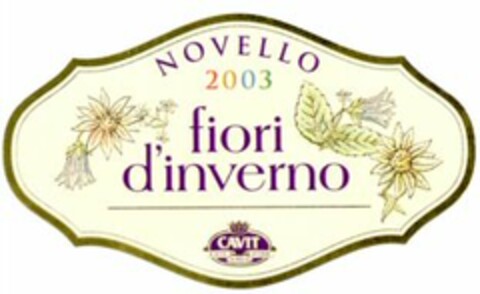 fiori d'inverno NOVELLO CAVIT A VITE AD VITAM fiori d'inverno Logo (WIPO, 17.06.2004)