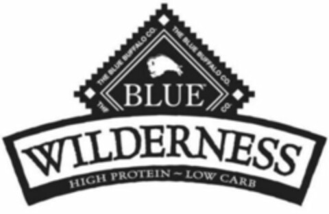 BLUE WILDERNESS HIGH PROTEIN LOW CARB THE BLUE BUFFALO CO. Logo (WIPO, 05/08/2014)