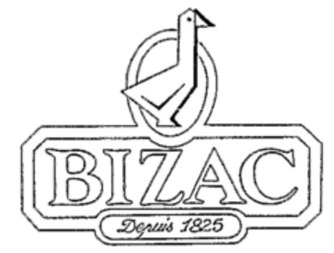 BIZAC Depuis 1825 Logo (WIPO, 28.04.1989)