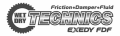 WET DRY TECHNICS Friction Damper Fluid EXEDY FDF Logo (WIPO, 29.07.2010)