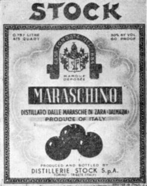STOCK MARASCHINO Logo (WIPO, 17.10.1958)