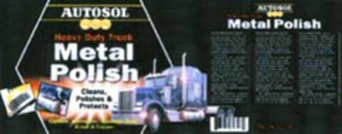 AUTOSOL Heavy Duty Truck Metal Polish Logo (WIPO, 10/09/2003)