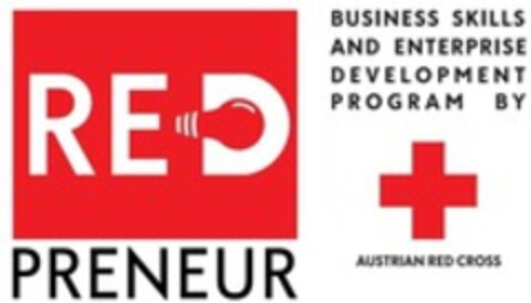 REDPRENEUR BUSINESS SKILLS AND ENTERPRISE DEVELOPMENT PROGRAM BY AUSTRIAN RED CROSS Logo (WIPO, 08/24/2022)