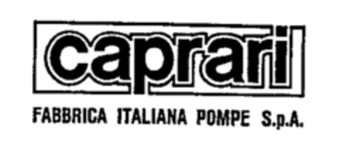 caprari FABBRICA ITALIANA POMPE S.p.A. Logo (WIPO, 12/21/1971)