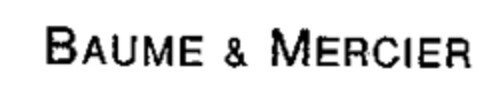 BAUME & MERCIER Logo (WIPO, 03.04.1989)
