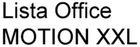 Lista Office MOTION XXL Logo (WIPO, 30.05.2008)