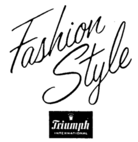 Fashion Style Triumph INTERNATIONAL Logo (WIPO, 12/05/1987)