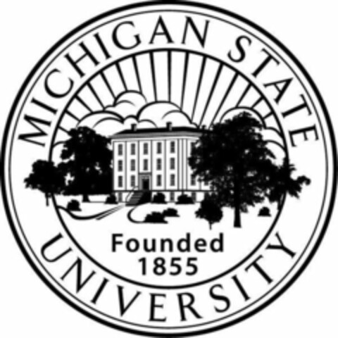 MICHIGAN STATE UNIVERSITY Founded 1855 Logo (WIPO, 04/04/2017)