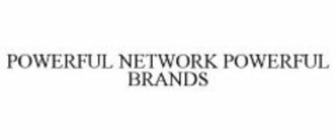 POWERFUL NETWORK POWERFUL BRANDS Logo (WIPO, 07/27/2010)