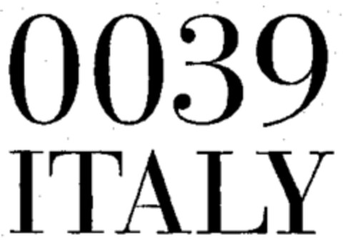 0039 ITALY Logo (WIPO, 06/03/2004)