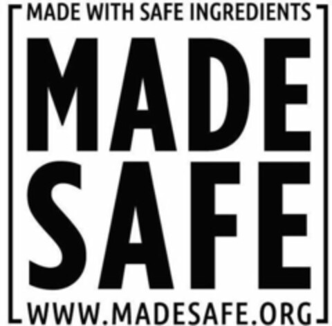 MADE SAFE MADE WITH SAFE INGREDIENTS WWW.MADESAFE.ORG Logo (WIPO, 02/10/2017)