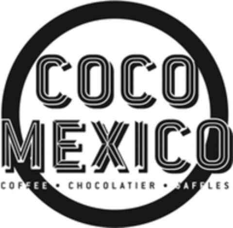 COCO MEXICO COFFEE CHOCOLATIER JAFFLES Logo (WIPO, 07/13/2017)