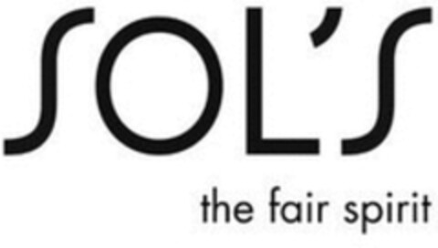 SOL'S the fair spirit Logo (WIPO, 17.01.2020)