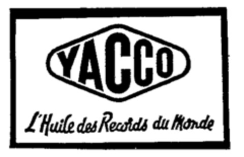 YACCO L'Huile des Records du Monde Logo (WIPO, 11.04.1968)
