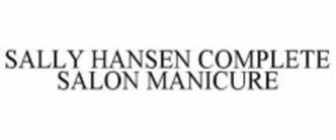 SALLY HANSEN COMPLETE SALON MANICURE Logo (WIPO, 18.08.2011)