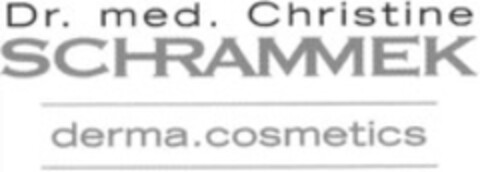 Dr. med. Christine SCHRAMMEK derma.cosmetics Logo (WIPO, 11/30/2013)