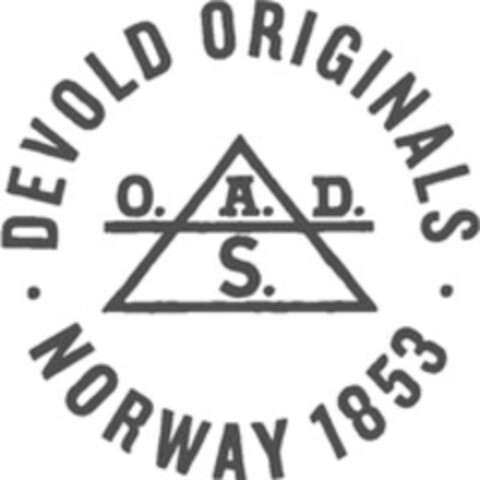 DEVOLD ORIGINALS NORWAY 1853 - O. A. D. S. Logo (WIPO, 18.12.2020)