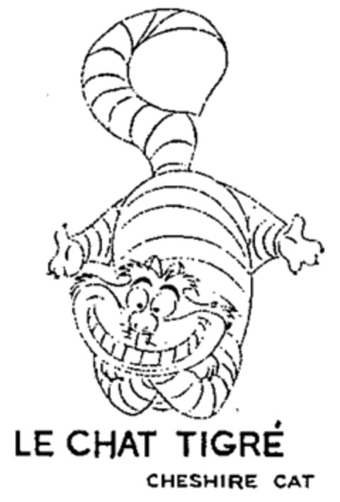 LE CHAT TIGRÉ CHESHIRE CAT Logo (WIPO, 15.02.1952)