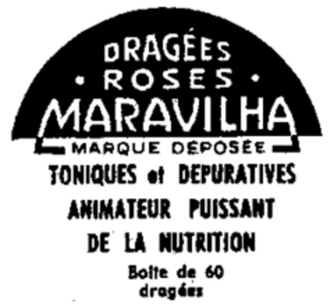 DRAGÉES ROSES MARAVILHA Logo (WIPO, 03/21/1977)