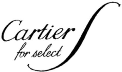 Cartier for select Logo (WIPO, 12.04.1979)