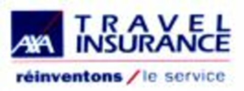 AXA TRAVEL INSURANCE réinventons/le service Logo (WIPO, 06/19/2009)