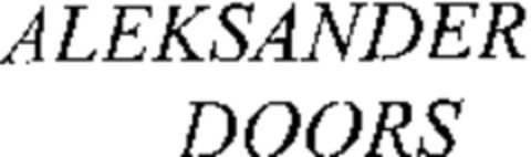 ALEKSANDER DOORS Logo (WIPO, 10/19/2009)