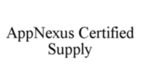 AppNexus Certified Supply Logo (WIPO, 24.09.2015)