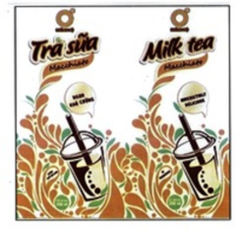 Milk tea Macchiato irresistibly delicious zero degree Logo (WIPO, 12/04/2018)