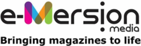 e-Mersion media Bringing magazines to life Logo (WIPO, 13.12.2019)