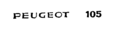 PEUGEOT 105 Logo (WIPO, 31.01.1991)