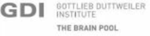 GDI GOTTLIEB DUTTWEILER INSTITUTE THE BRAIN POOL Logo (WIPO, 09/26/2008)