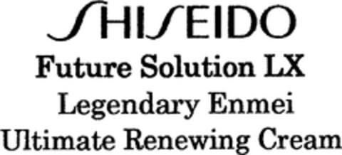 SHISEIDO Future Solution LX Legendary Enmei Ultimate Renewing Cream Logo (WIPO, 03/20/2019)