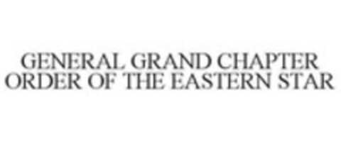 GENERAL GRAND CHAPTER ORDER OF THE EASTERN STAR Logo (WIPO, 02.06.2015)