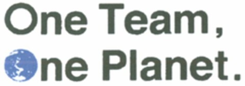 One Team, One Planet. Logo (WIPO, 29.02.2008)