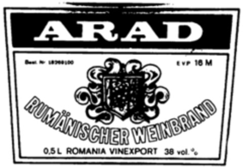 ARAD RUMÄNISCHER WEINBRAND Logo (WIPO, 16.07.2009)