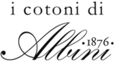 i cotoni di Albini 1876 Logo (WIPO, 16.02.2018)