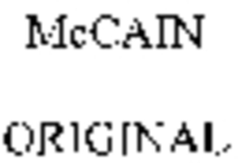 McCAIN ORIGINAL Logo (WIPO, 10.11.2005)