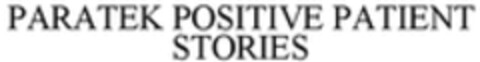 PARATEK POSITIVE PATIENT STORIES Logo (WIPO, 15.12.2015)