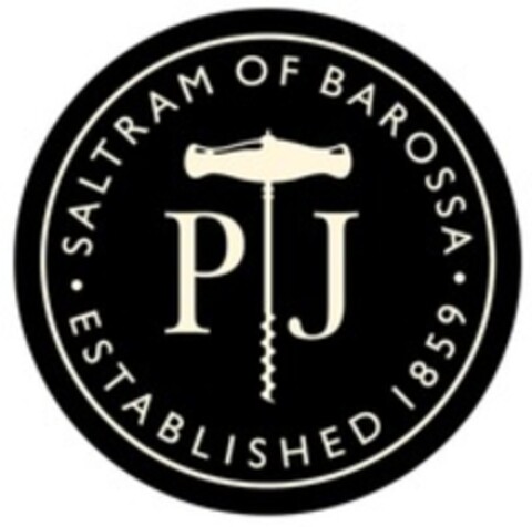 PJ SALTRAM OF BAROSSA ESTABLISHED 1859 Logo (WIPO, 05/06/2016)