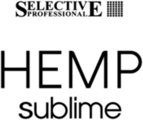 SELECTIVE PROFESSIONAL HEMP sublime Logo (WIPO, 14.11.2019)