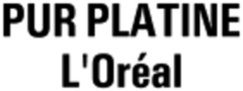 PUR PLATINE L'Oréal Logo (WIPO, 05/18/1989)