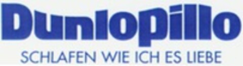 Dunlopillo SCHLAFEN WIE ICH ES LIEBE Logo (WIPO, 28.09.2012)